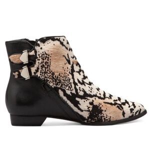 10 Crosby Derek Lam leather / hair calf ankle boot